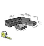 Loungeset Londen 2211 - Grijs geborsteld - Plat vlechtwerk