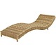 Ligbed Roma - Naturel - Rond vlechtwerk
