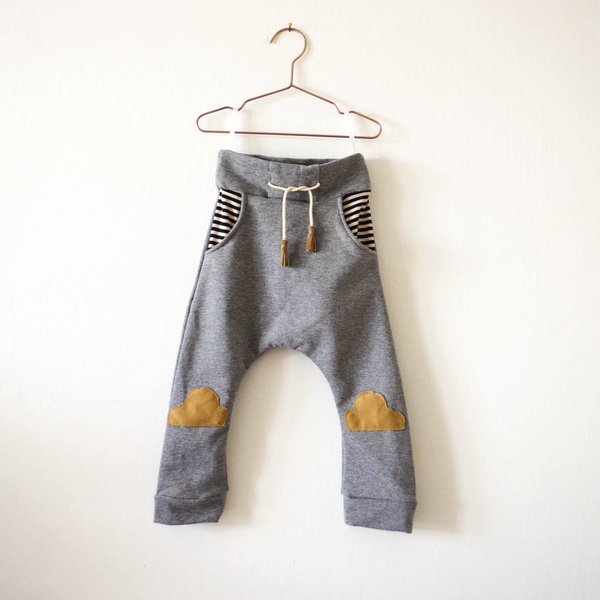  Urbane Kinder Hose in Graphit grau