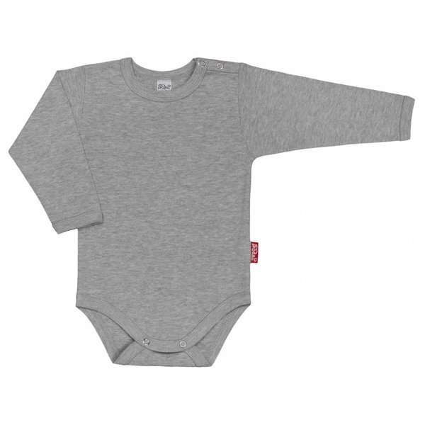  Kinder-Body langarm grau uni