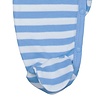Strampler gestreift weiss/hellblau mit Wassermelone, Füsschen geschlossen
