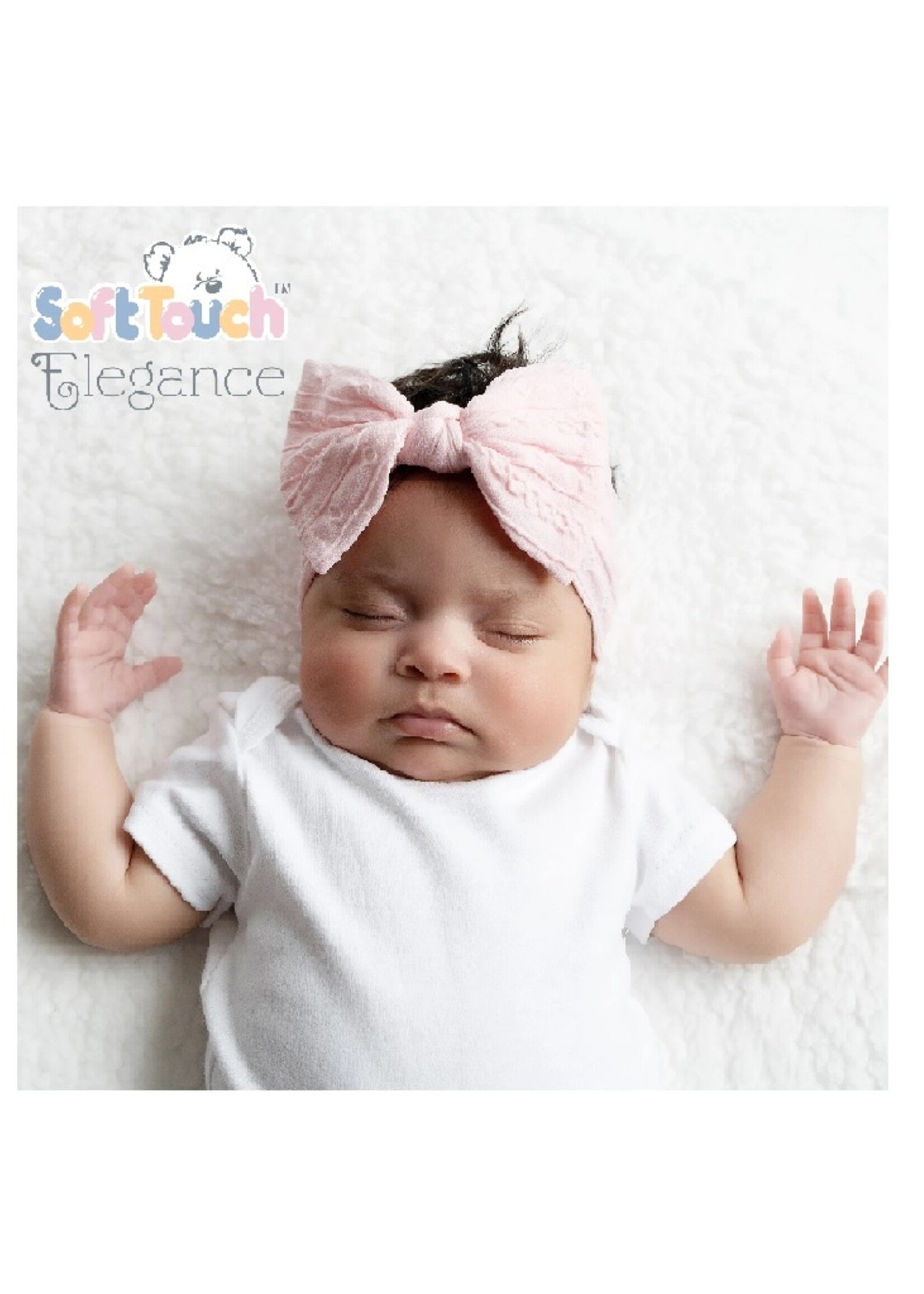 Soft Touch Baby Haarband met Strik