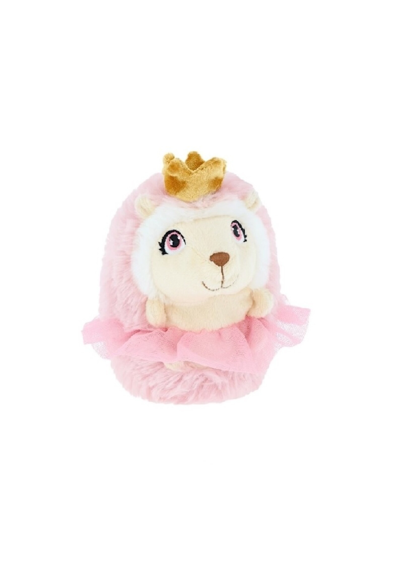 Keel Toys Roze Egel met met Tutu en Kroon - 14  cm