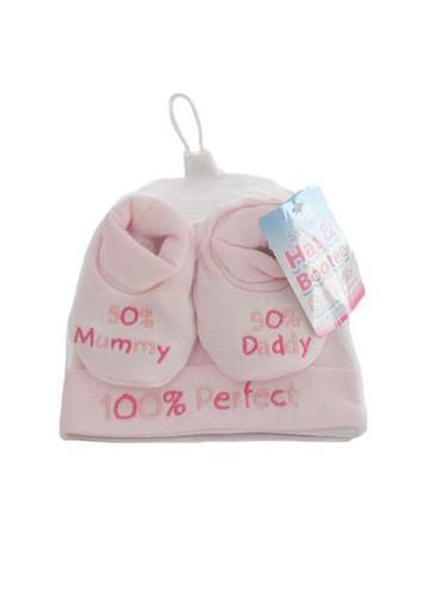 Soft Touch Baby Geschenkset - Muts en Slofjes