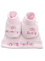 Soft Touch Baby Geschenkset - Muts en Slofjes
