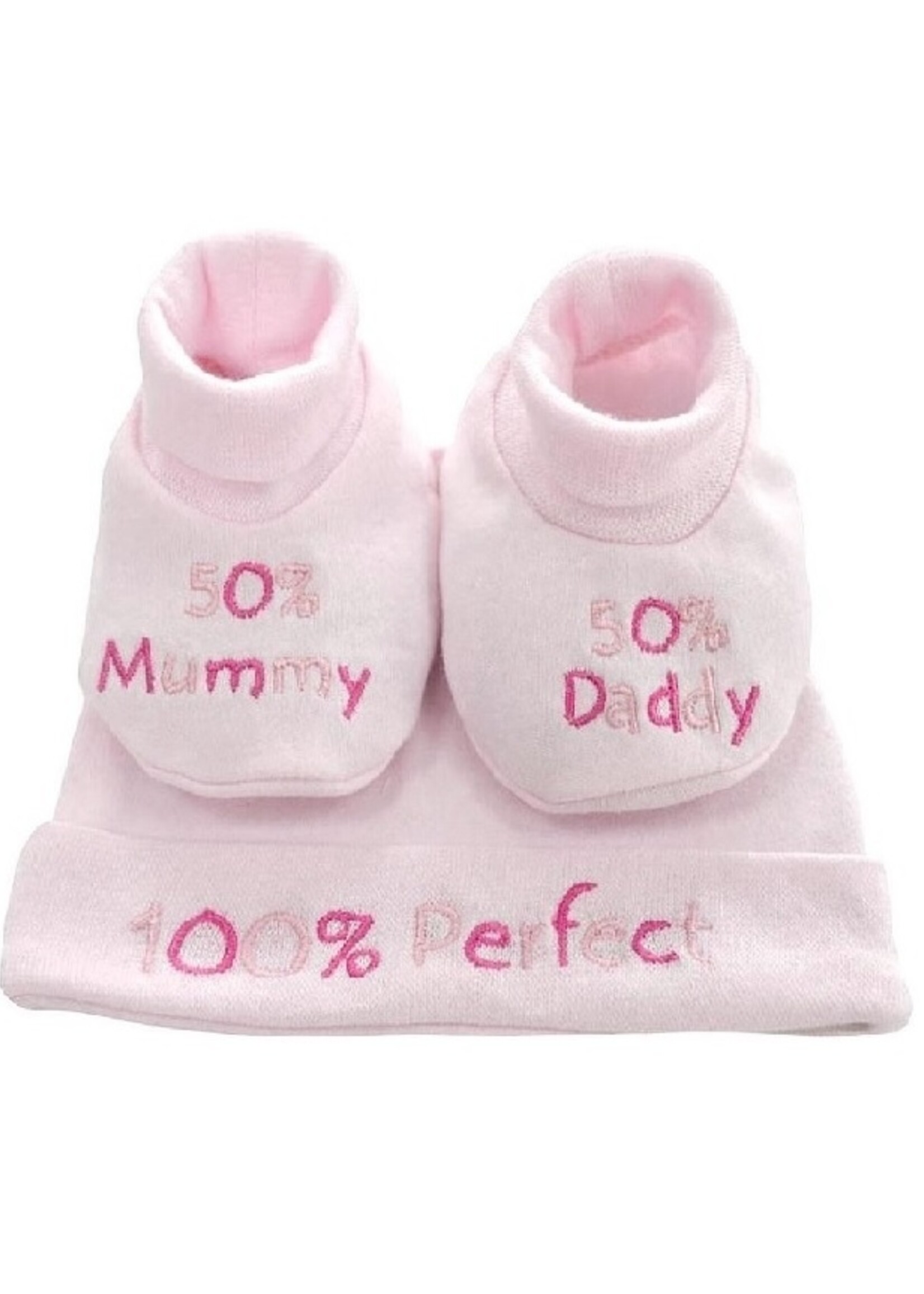 Soft Touch Baby Geschenkset - Muts en Slofjes