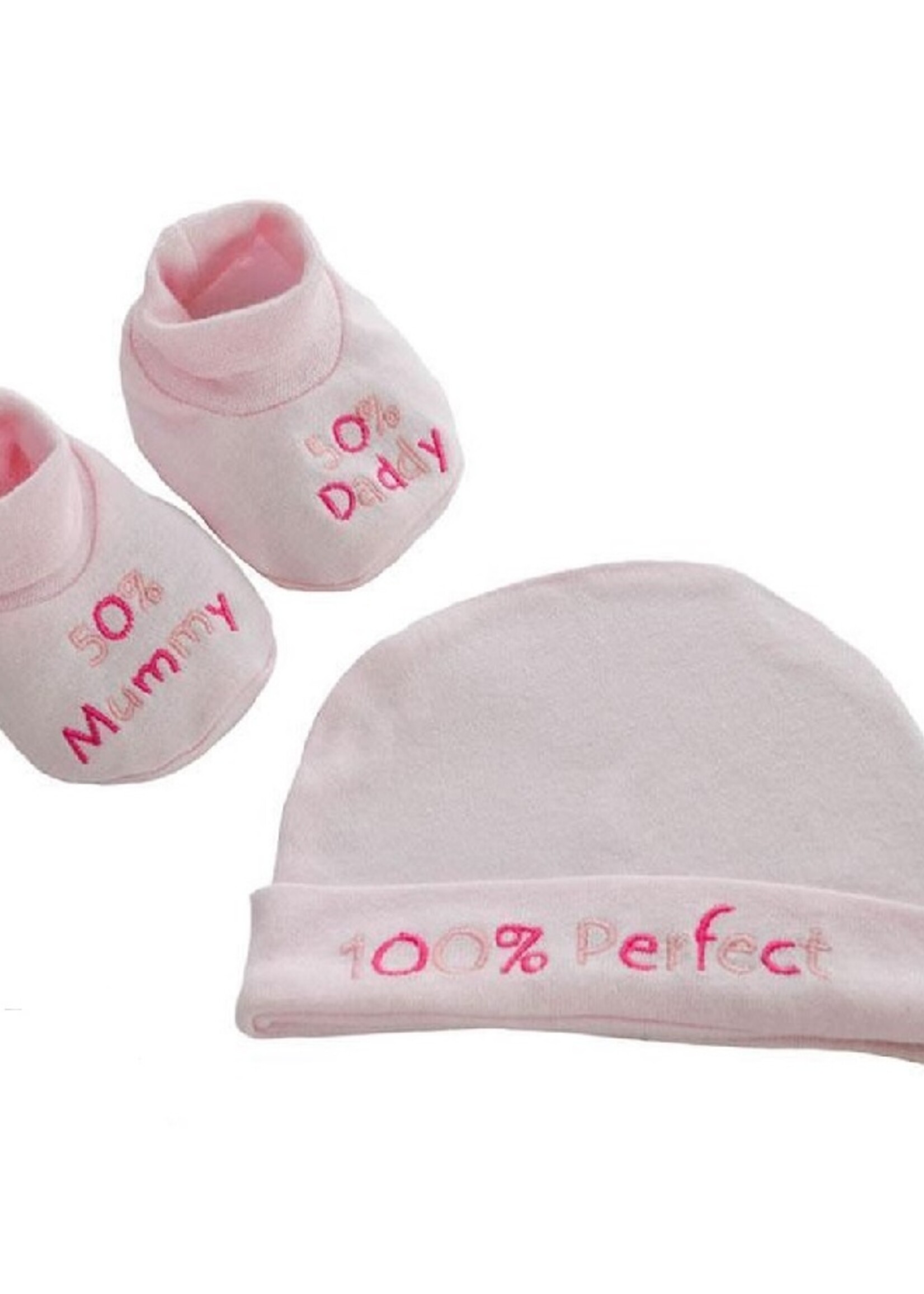 Soft Touch Baby Geschenkset - Muts en Slofjes