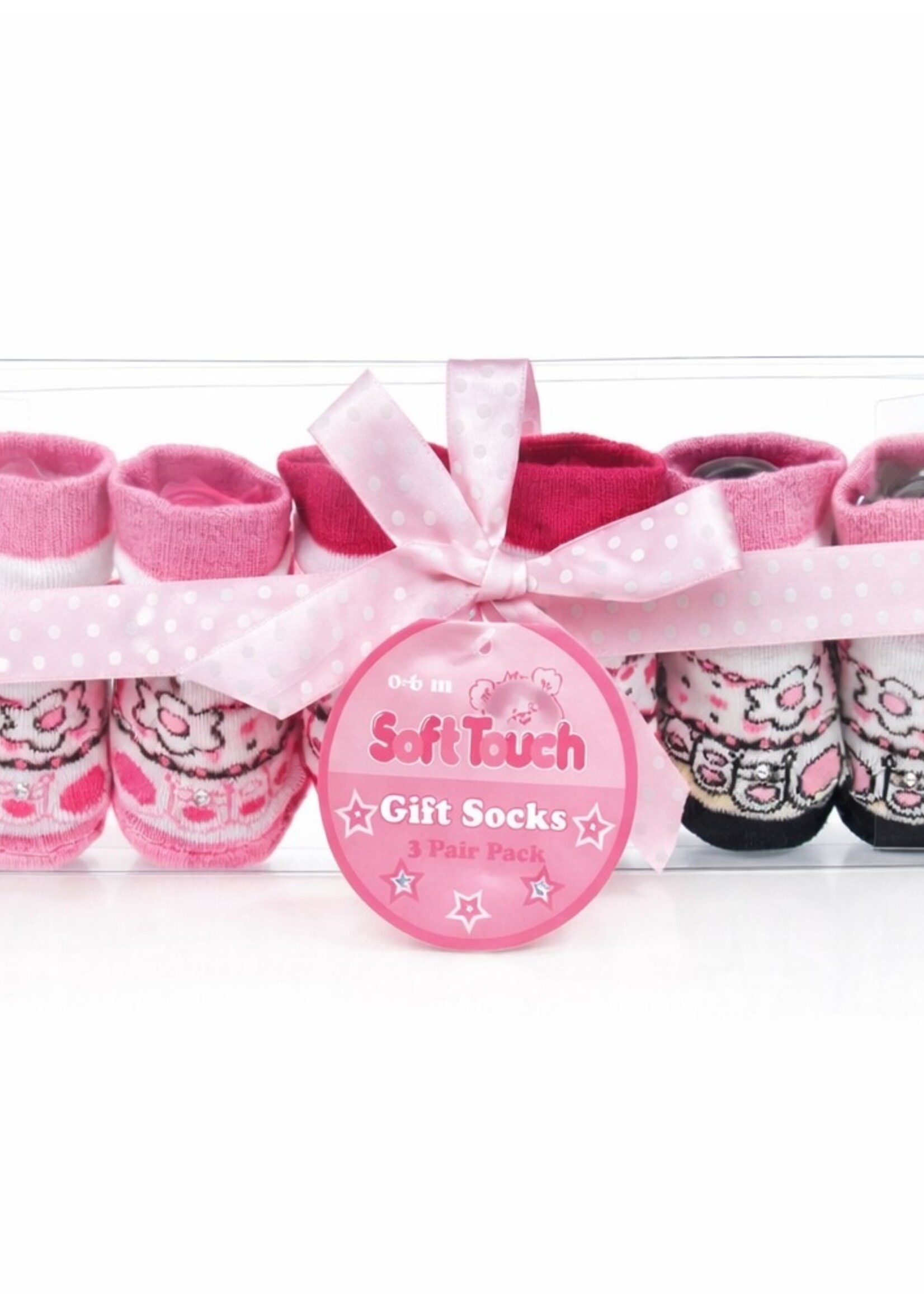 Soft Touch Baby Gift Socks – 3 Pack