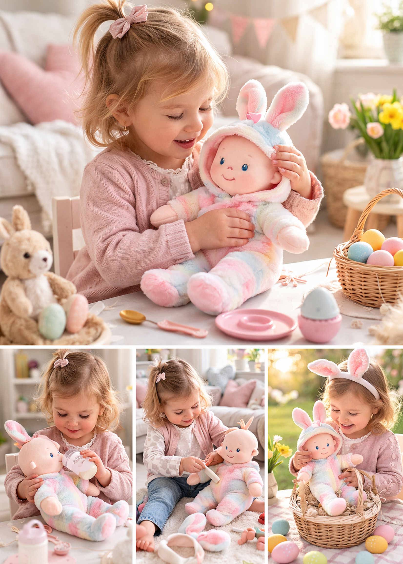 Snuggle Baby Pluche Baby Pop Bunny Onesie