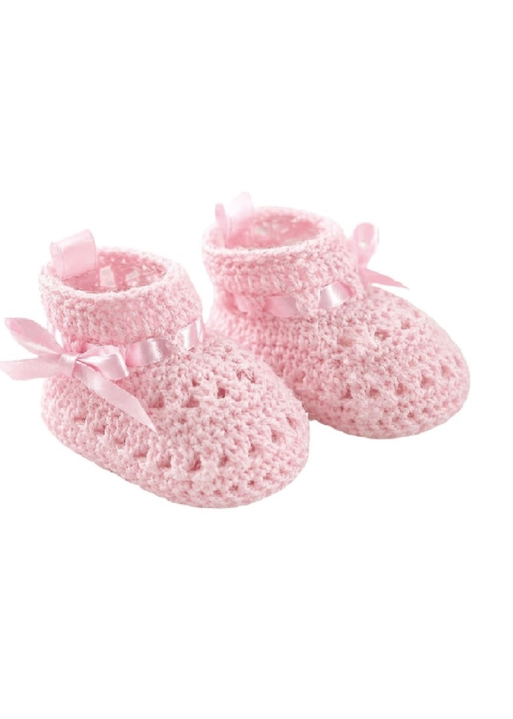 Soft Touch Gehaakte babyslofjes met strikje