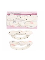 2  Knotty Baby Haarbanden 'Stars, Clouds & Moon'