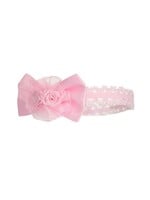 Baby Haarband met Strik en Roosjes