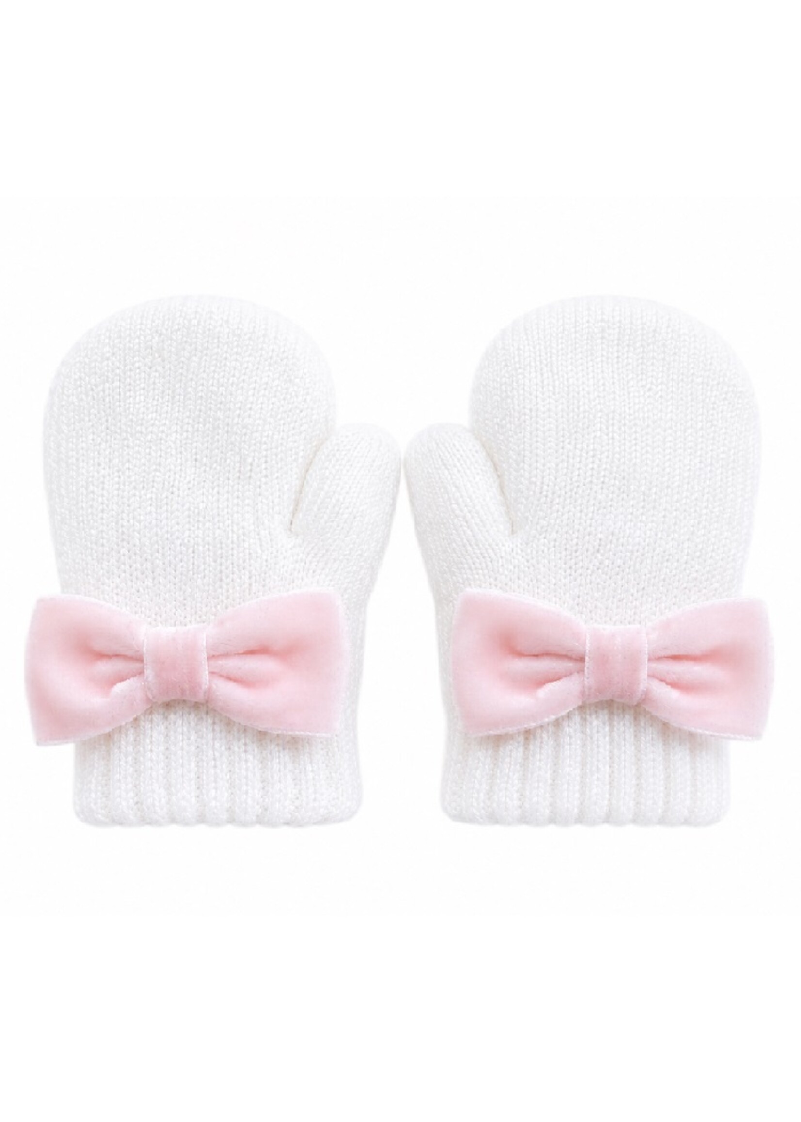 Pesci Gebeide Babywantjes met Strik - 9 cm