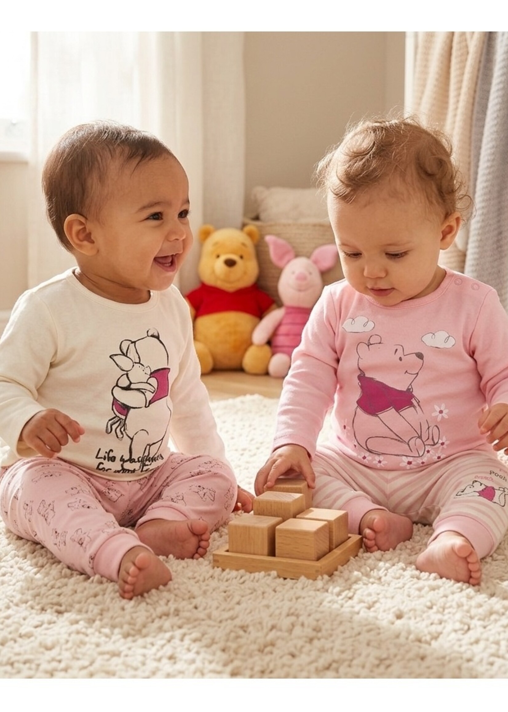 Disney Disney Winnie de Poeh Baby Shirts (2-pack)