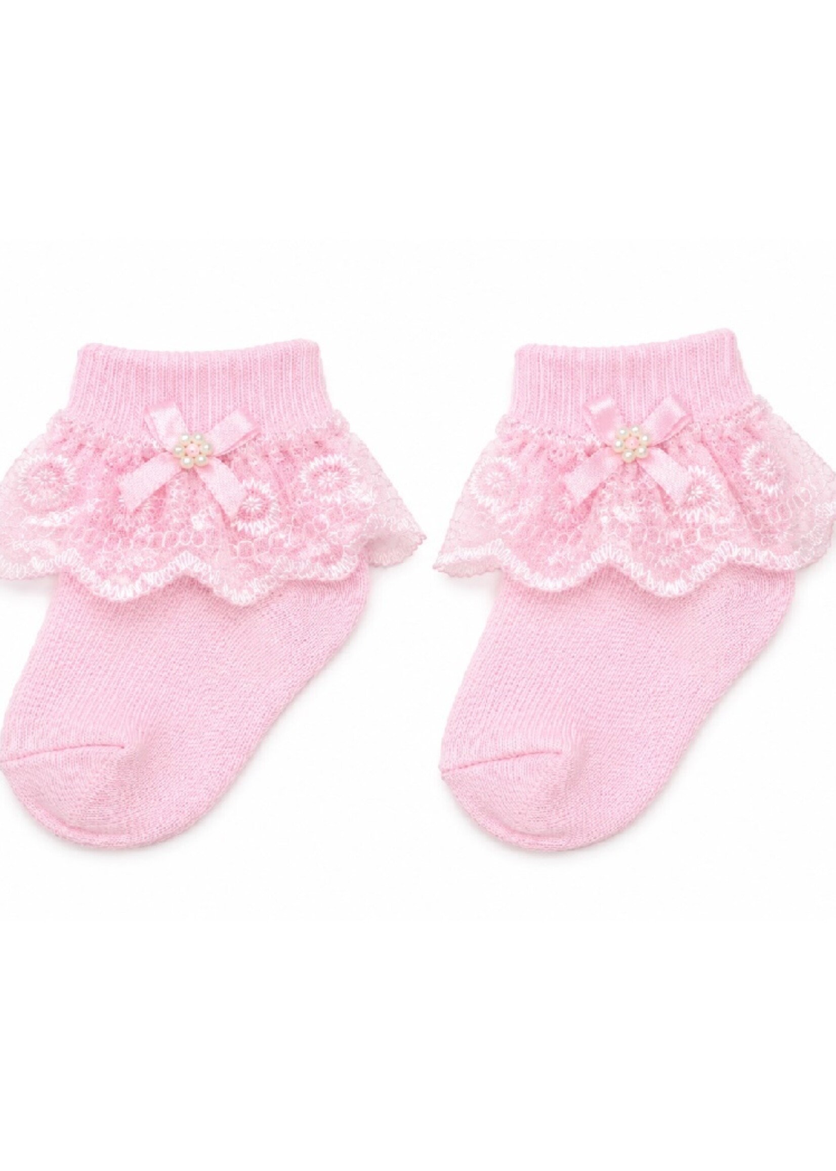 Jester Luxe Roze Kant Sokjes