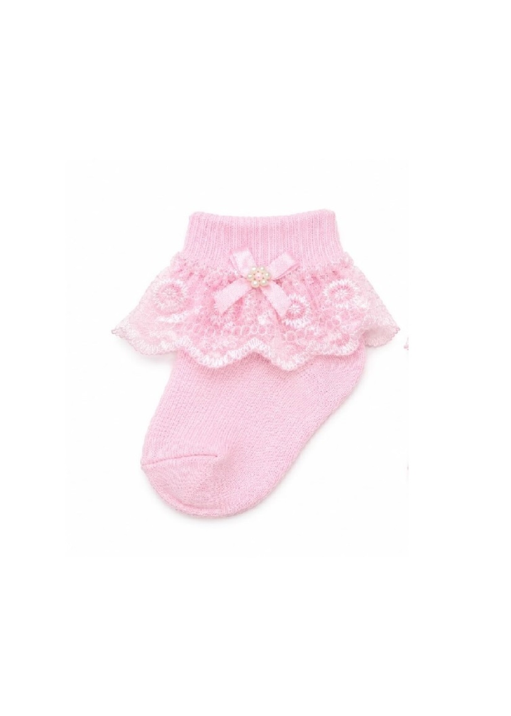 Jester Luxe Roze Kant Sokjes