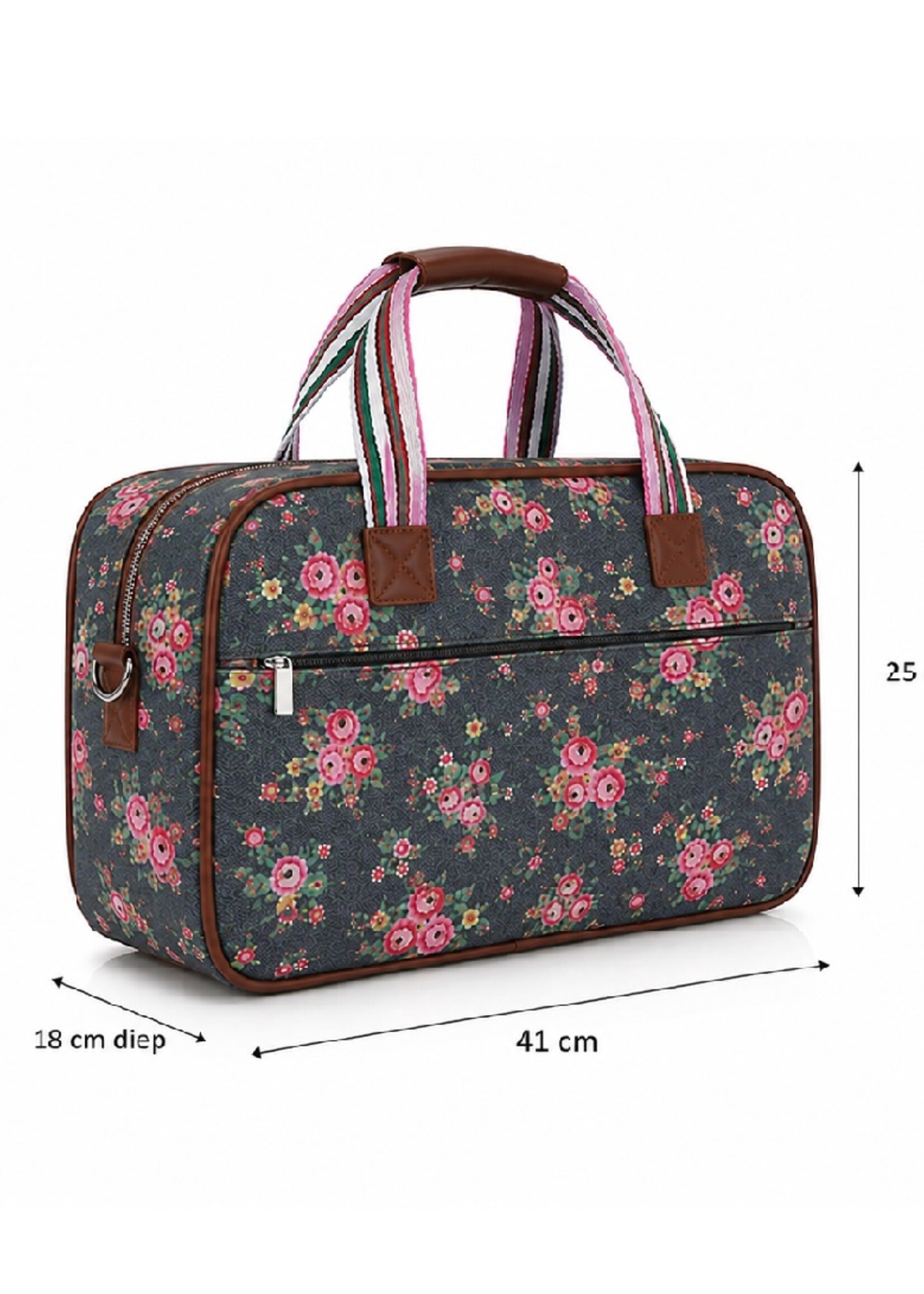 Kleine Reistas – Romantische Bloemenprint