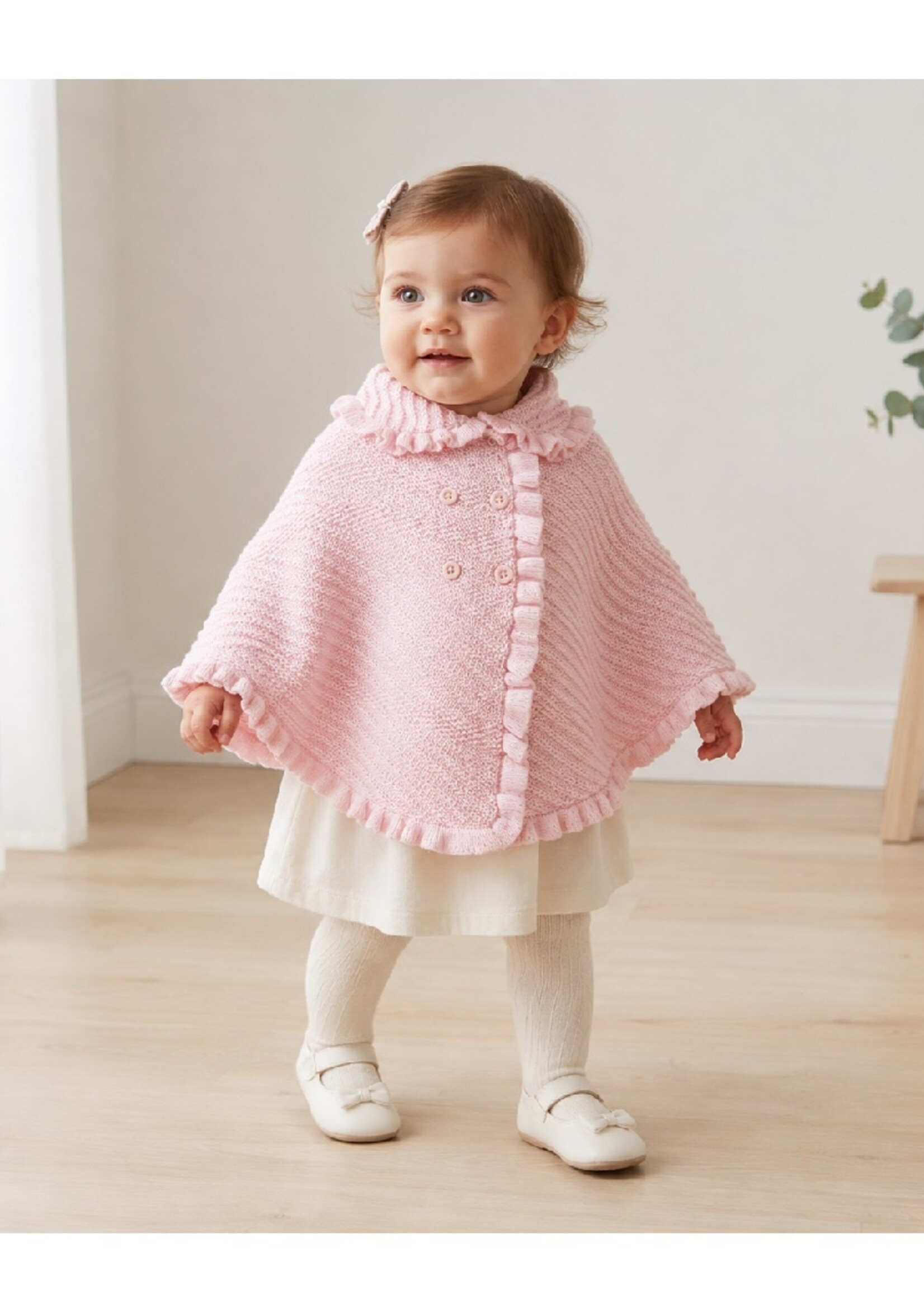 Gebreide Babyponcho