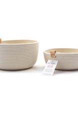 Koba Handmade Bowl Large High-ecru 25x12cm