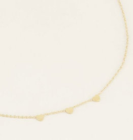 My Jewelry Ketting 3 Little Hearts-gold
