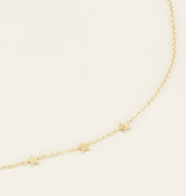 My Jewellery Ketting 3 Little Stars-gold