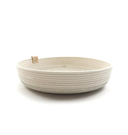 Koba Handmade Bowl Large Low-shades of grey 30x7cm
