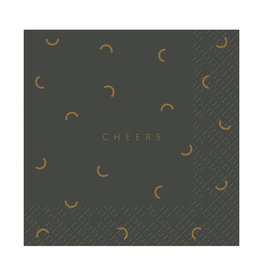 Servet Cheers 33x33cm-grey