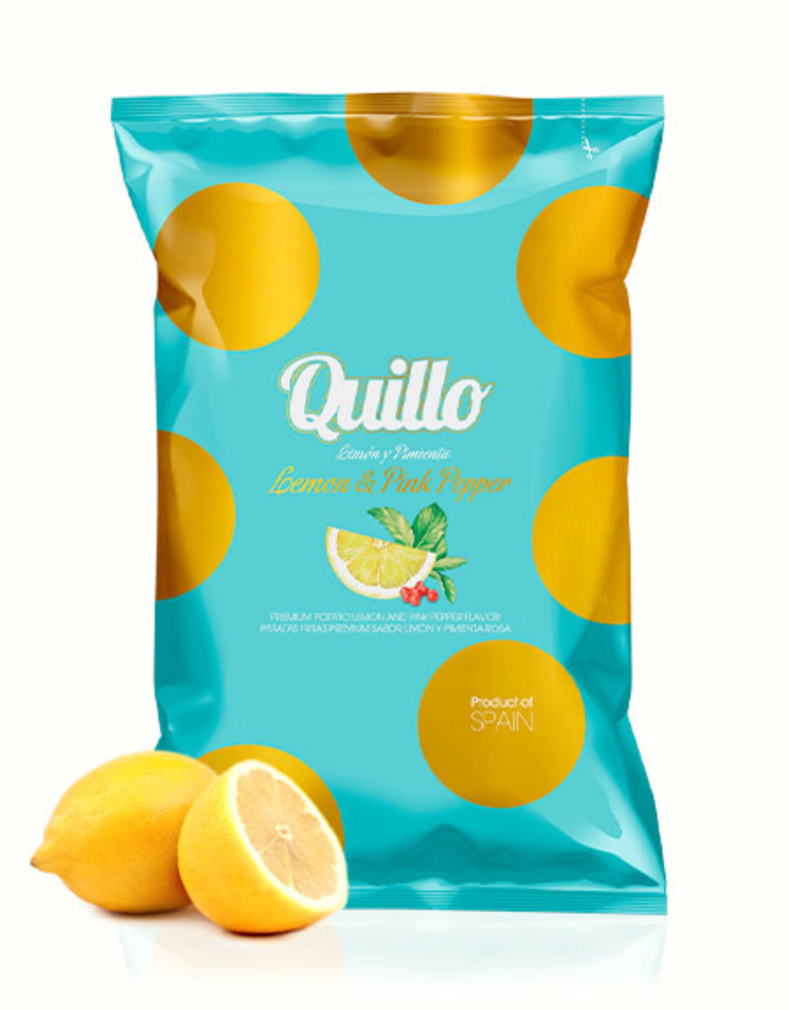 Quillo Chips 130gr.-lemon & pink pepper