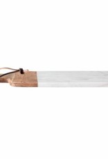 Bloomingville Snijplank Emil Marble/Wood 40x21cm-white