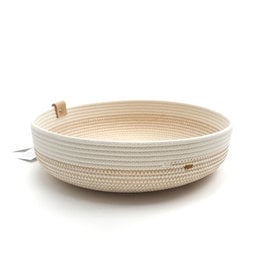 Koba Handmade Bowl Large Low-ecru/ocher 30x7cm