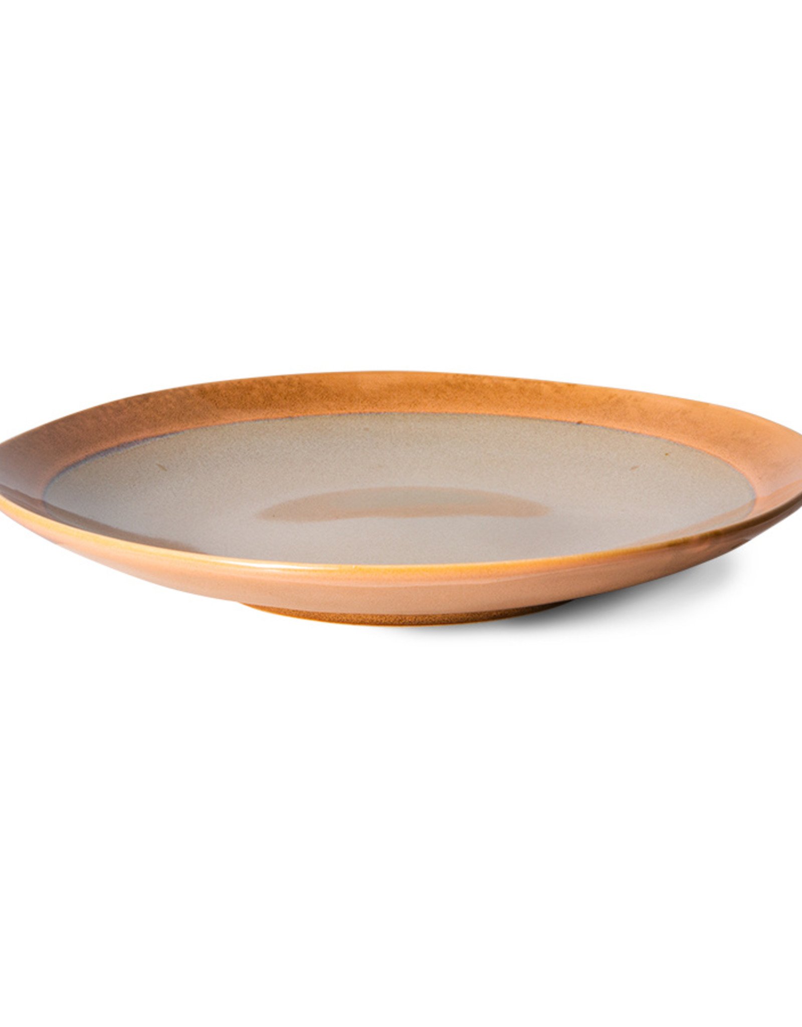 HK Living 70s ceramics: Side Plates (set of 2)-earth