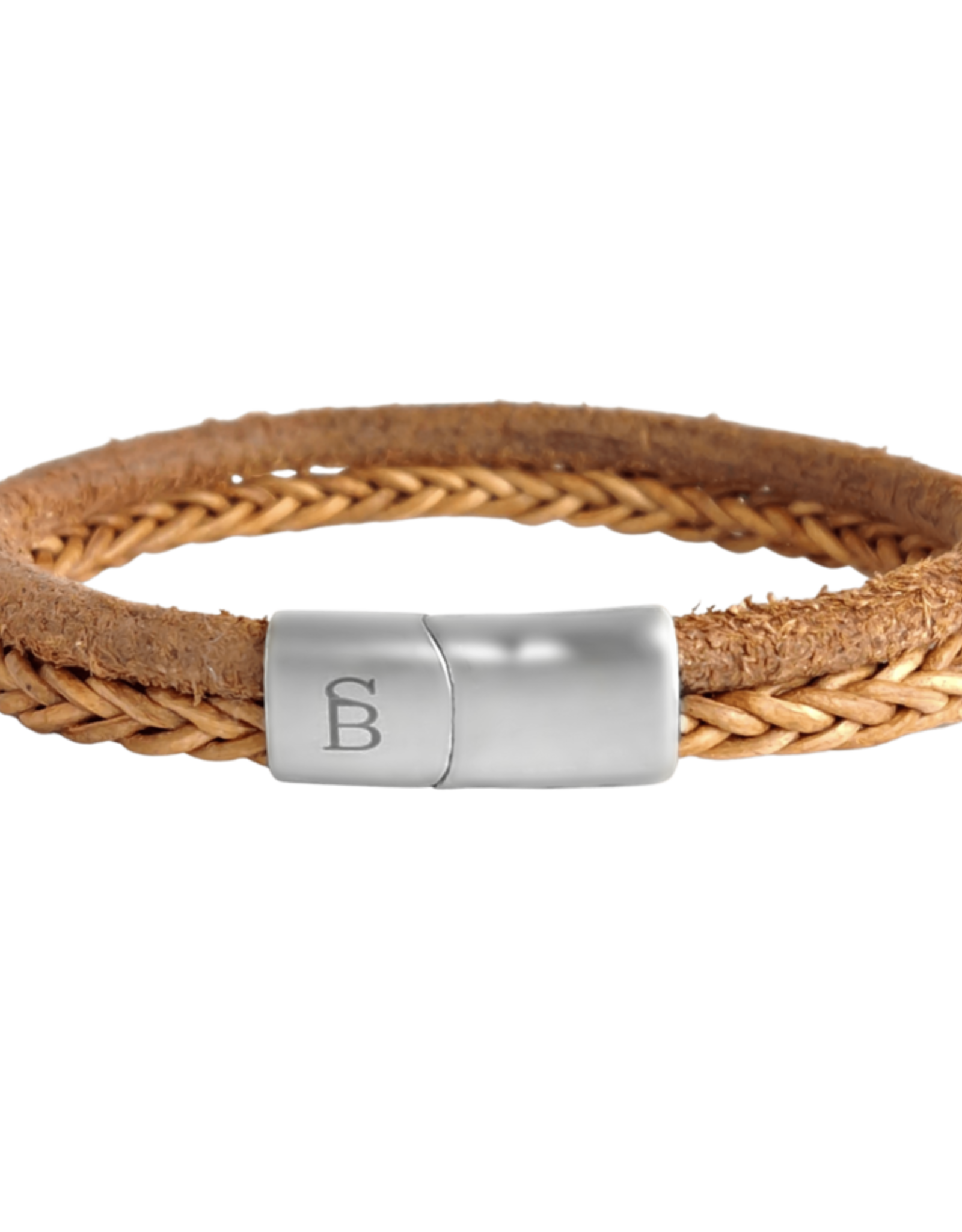 Steel & Barnett Men Bracelet Denby Leather-camel