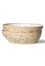 HK Living 70s ceramics: Pasta Bowls (set of 2)-tiger