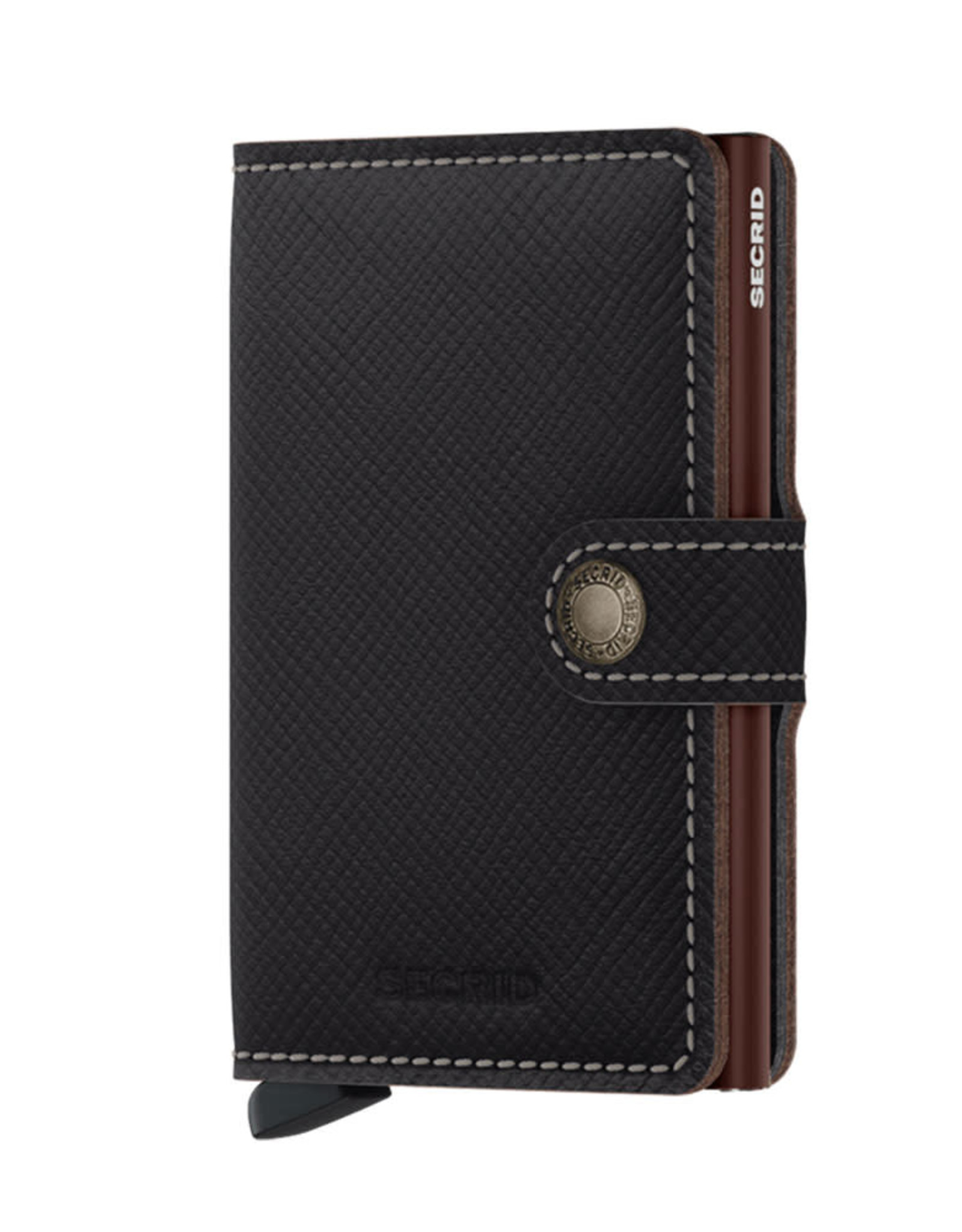 Secrid Miniwallet Saffiano-brown