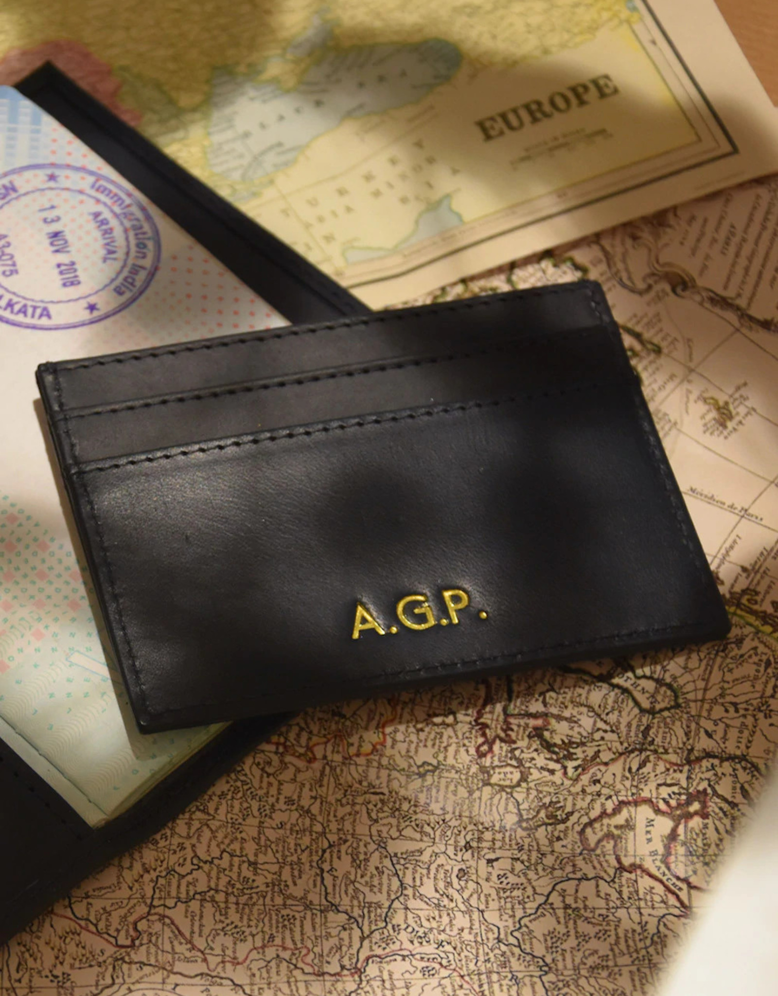 O My Bag Mark Cardcase-black (Classic Leather)