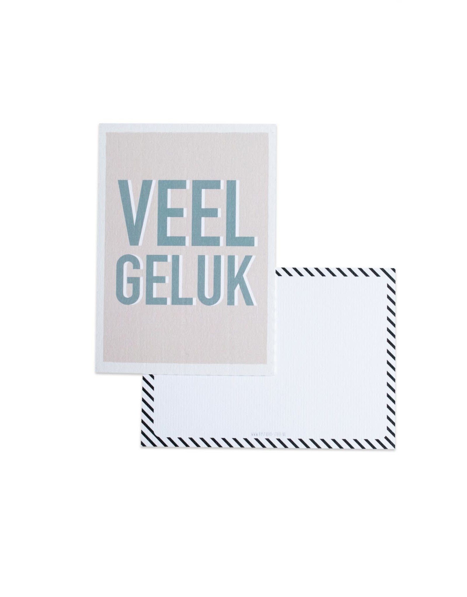 Wenskaart-Veel geluk