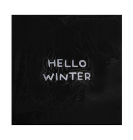 Servetten 'Hello  Winter'-black