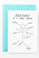 Studio Flash Wenskaart: Anatomy of a good friend