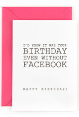 Studio Flash Wenskaart: Birthday on Facebook