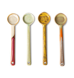 HK Living 70s ceramics: Spoons Medium (set of 4) Scorpius-mix