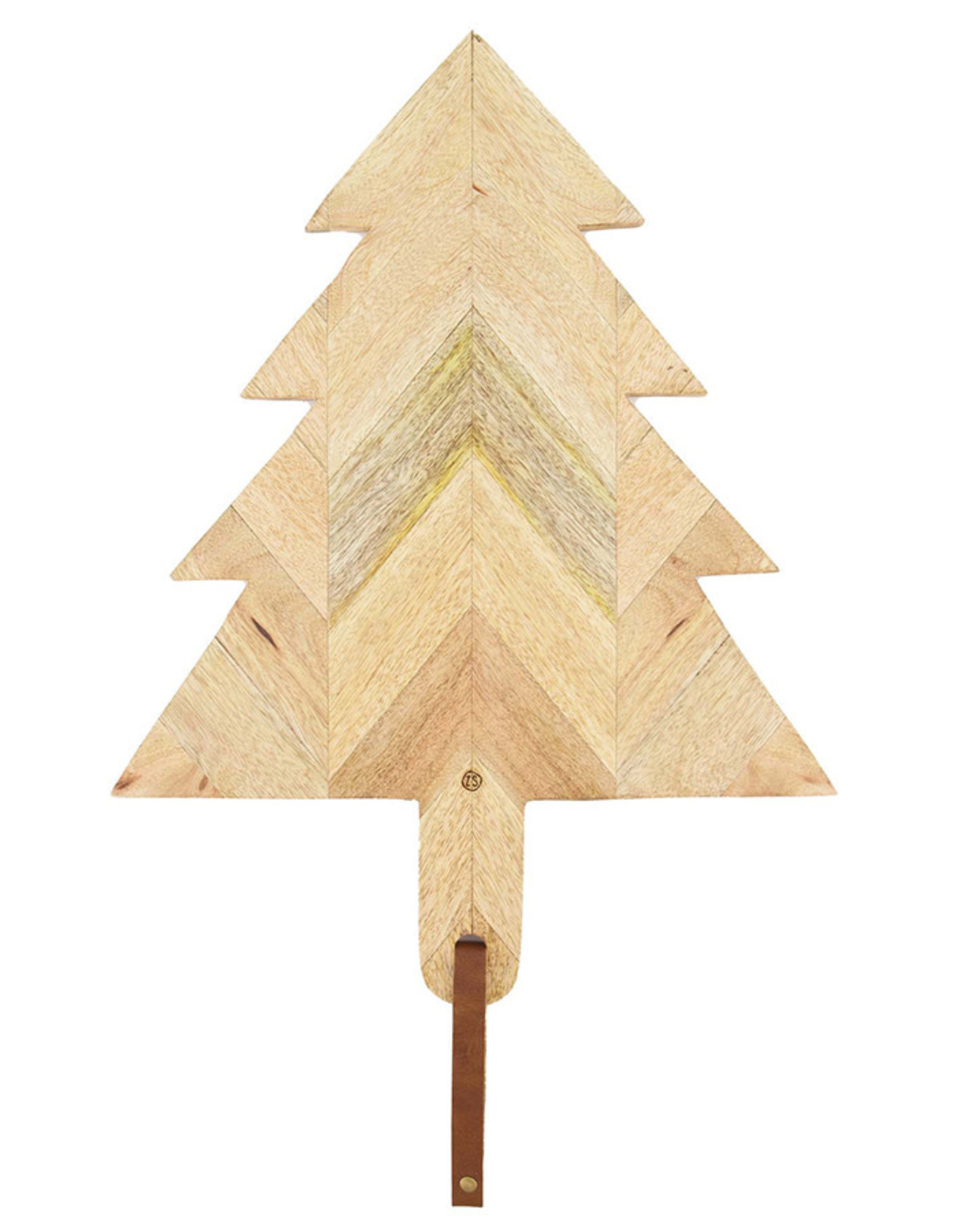 Zusss Serveerplank Kerstboom Hout 50X37cm-naturel