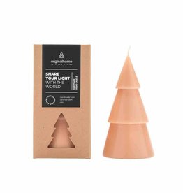 Xmas Tree Candle L-peach