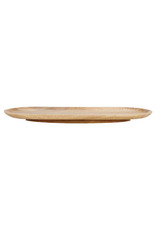 Zusss Stylingbord Ovaal Hout 55x23x4cm-naturel