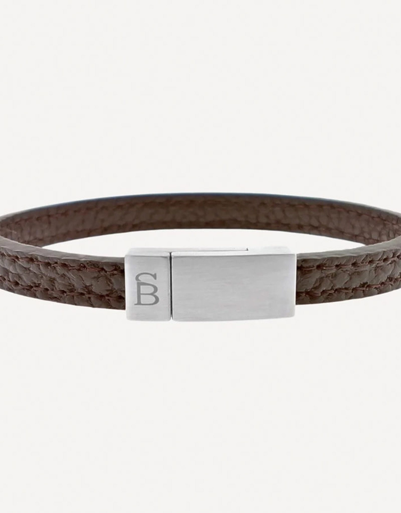 Steel & Barnett Men Bracelet Grady Leather-brown