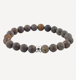 Steel & Barnett Men Bracelet Basic Stones-matt bronzite