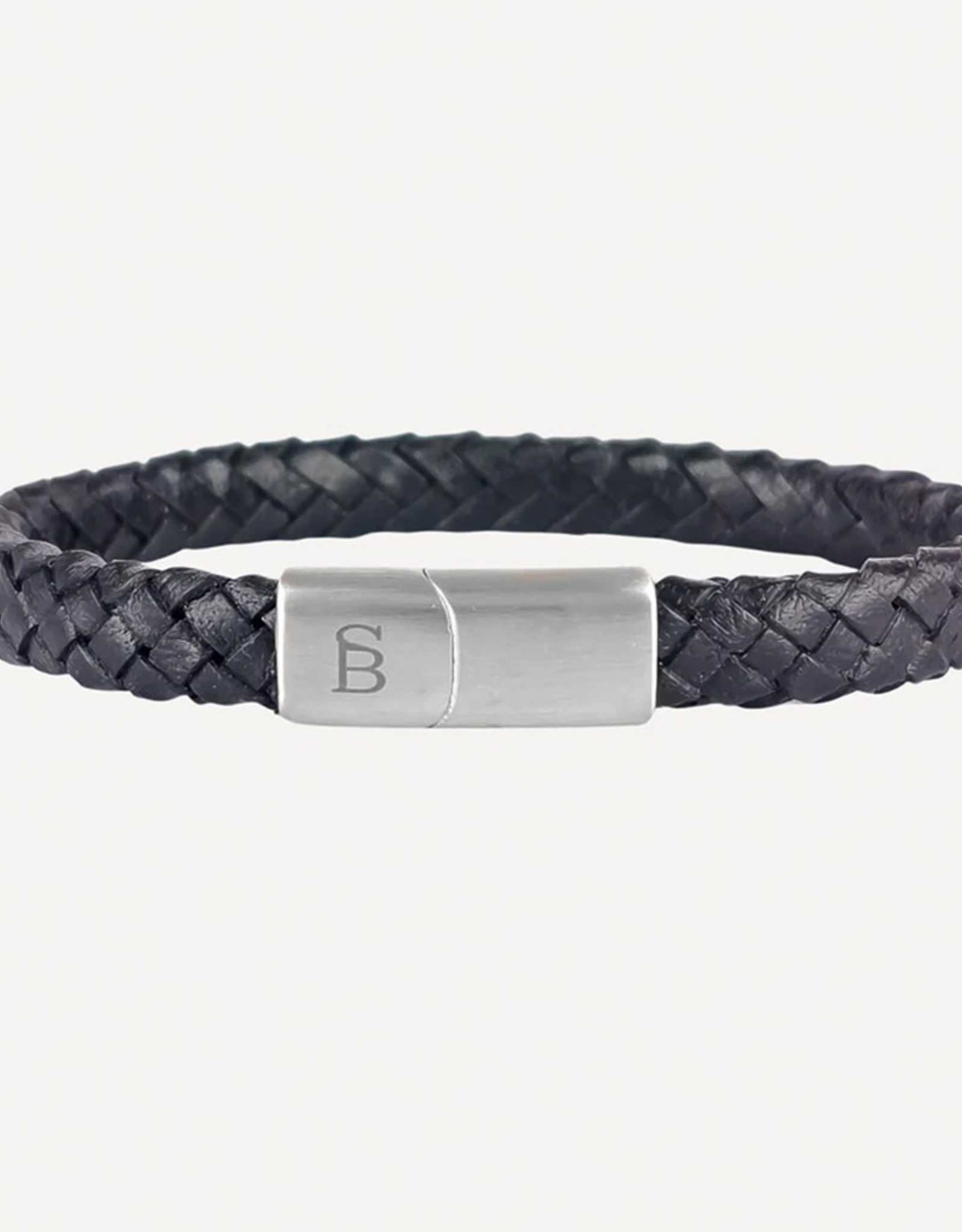 Steel & Barnett Men Bracelet Riley Leather-black