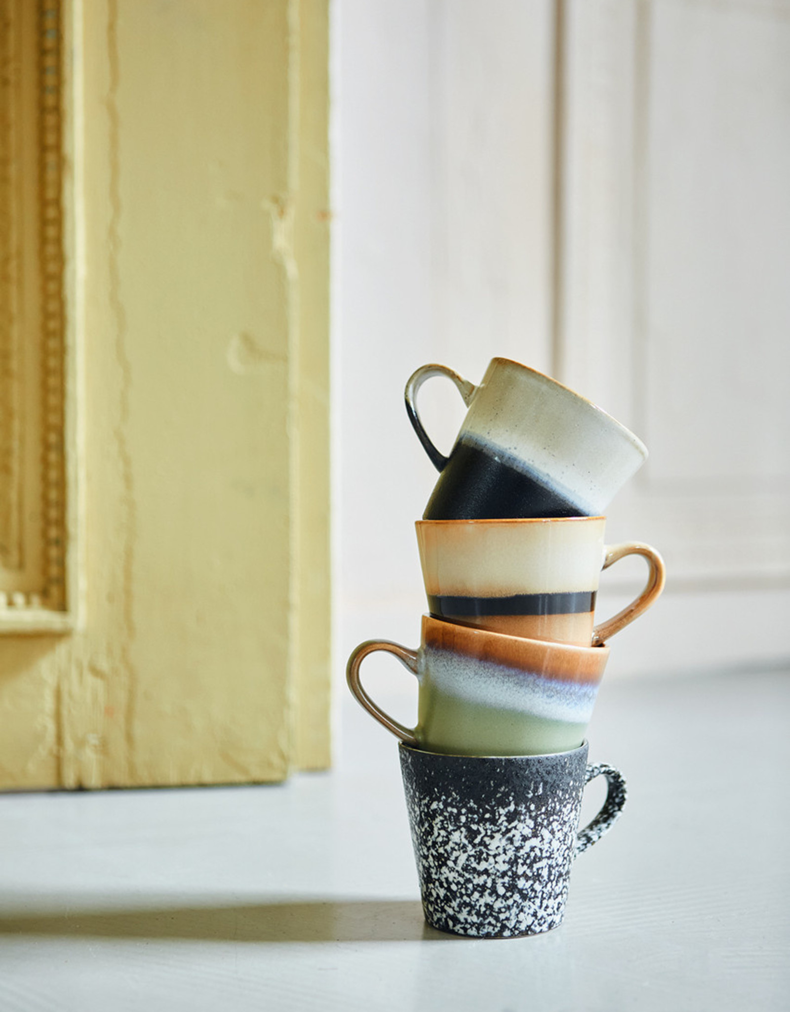 HK Living 70s ceramics: Americano Mug-mud