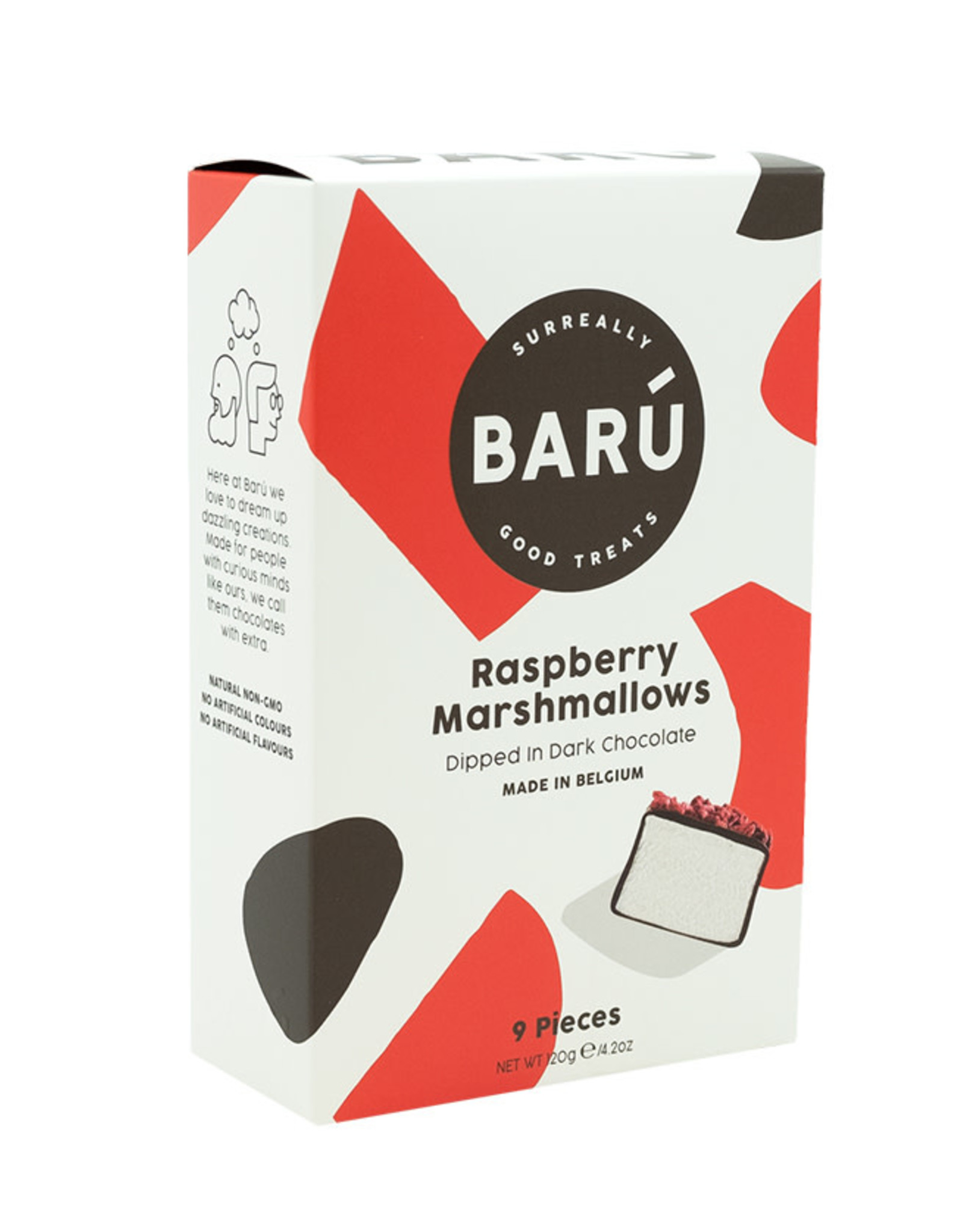 Baru Baru Chocolate Marshmallows 120gr-puur/framboos