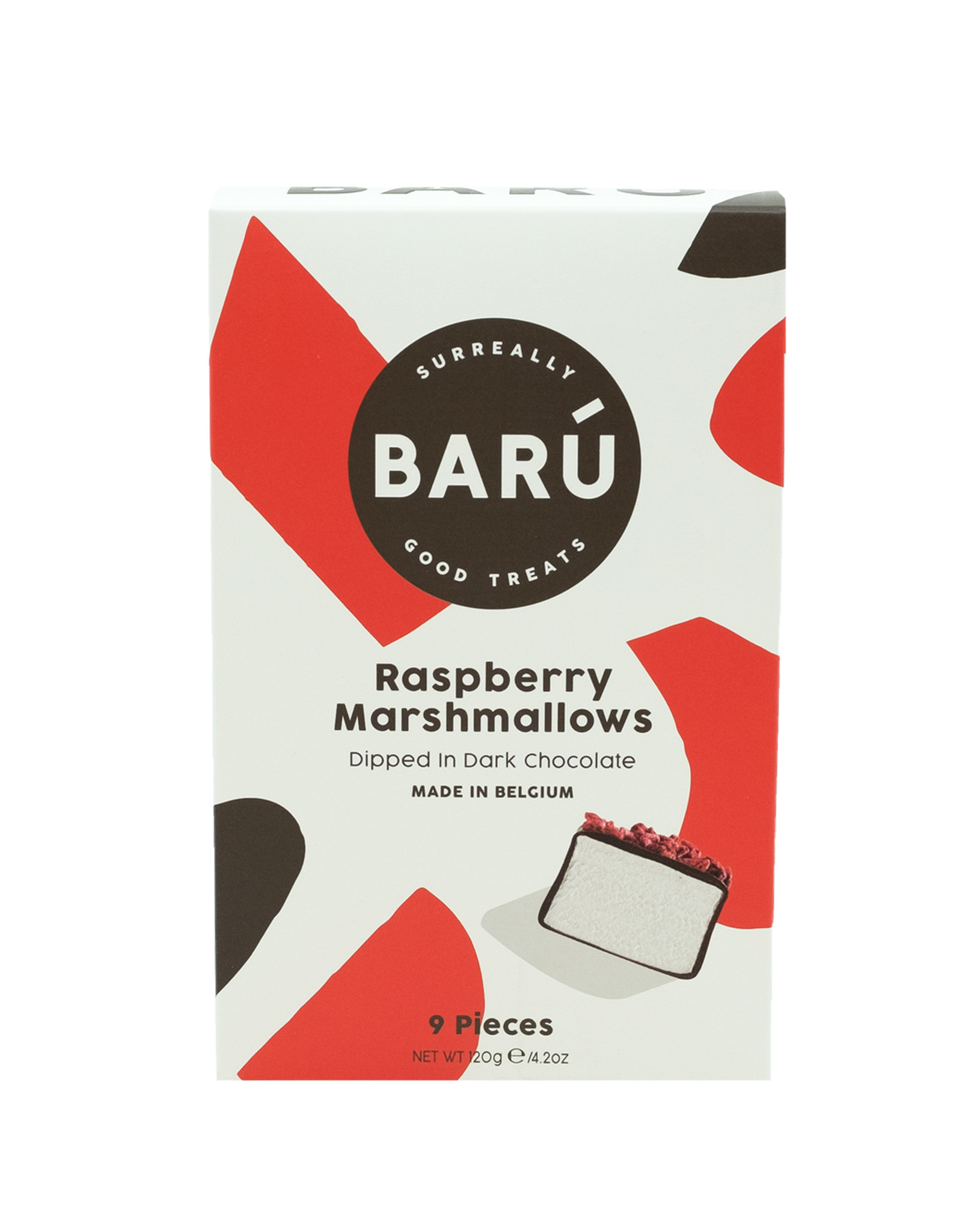 BARÚ Baru Chocolate Marshmallows 120gr-puur/framboos