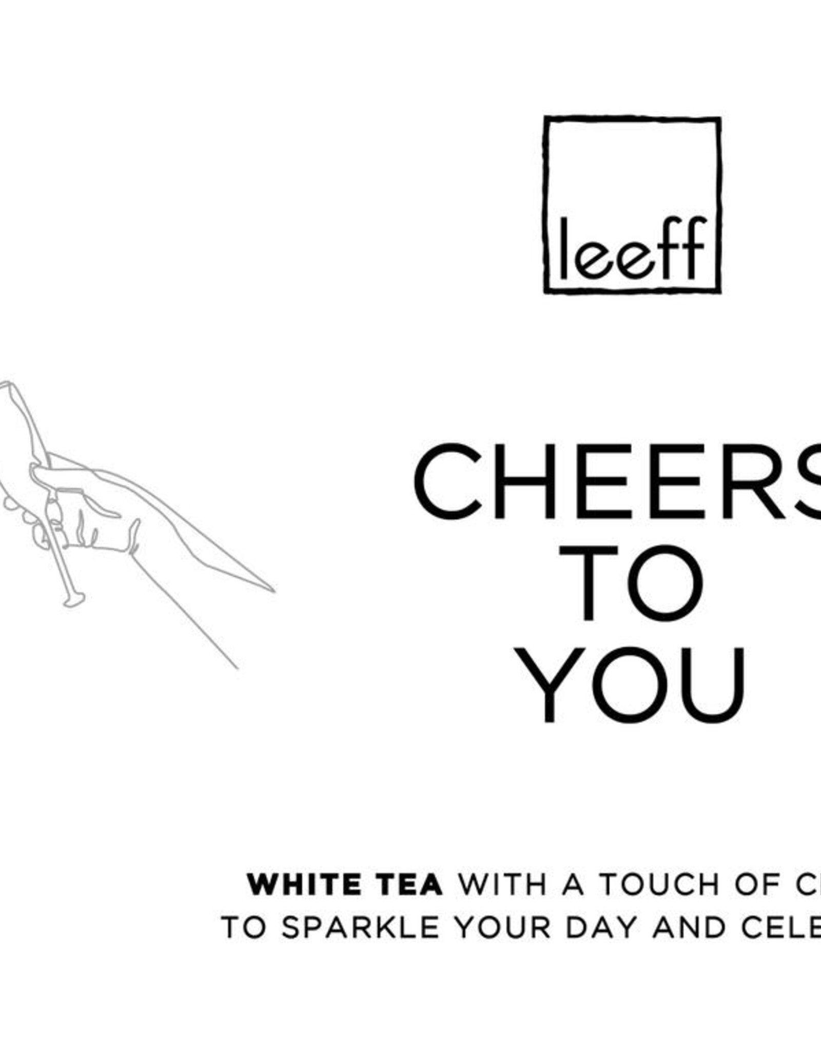 Leeff Theezak 'Cheers to You' Champagne Thee-witte thee/druiven/rozen